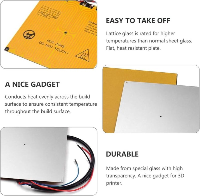 A8 Tempered Glass Platform Plate For 3D Printer Heated Bed - Image 2
